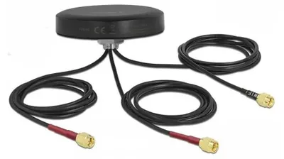 Obrázek produktu pro DELOCK Anténa LTE MIMO WLAN 802.11 3xSMA-St RG-174 1,0 m sw