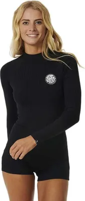 Produktbild von Rip Curl Premium Boyleg Langarm-uv-shorty Mit Rückenreißverschluss Schwarz S Frau Schwarz S