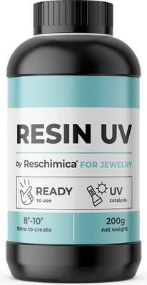 Produktbild von UV-Harz,kristallklar,UV-Härtung, Epoxidharz, Ohrringe, Halsketten, Armbänder,epoxidharz zubehör, UV Kleber, uv harz für Schmuckherstellung (200 gr)