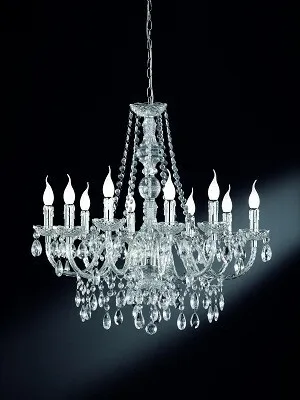 Produktbild von Kronleuchter, 10flg., transparent