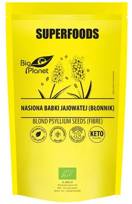 NASIONA BABKI JAJOWATEJ (BŁONNIK) BIO 250 g - BIO PLANET SUPERFOODS