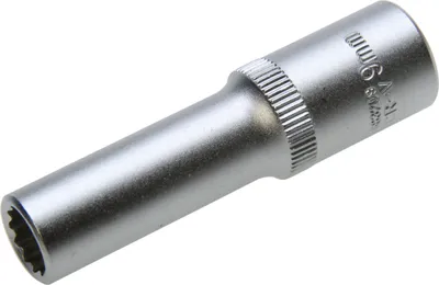 Produktbild von 9 mm Lange VIELZAHN Steckschlüssel-Einsatz Stecknuss 12-kant Nuss 3/8"-Antrieb
