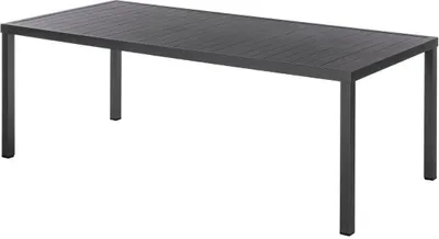Produktbild von Rechteckiger gartentisch "piazza" graphit 8-sitzer aus epoxybehandeltem aluminium  - Hespéride