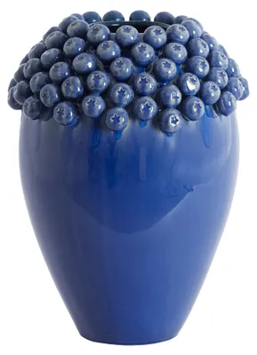 Produktbild von Light & Living LOVRO Vase Keramik Dunkelblau – Ø32x43,5 cm