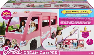 Produktbild von Barbie Super Adventure Camper Wohnmobil für Puppen + Zubehör