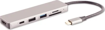 Obrázek produktu pro ShiverPeaks maximum connectivity USB-DOCK--USB-C multiport Dockingstation 6in1 HDMI PD