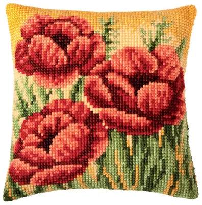 Produktbild von Vervaco PN-0008761 Kreuzstichkissenpackung Blumen