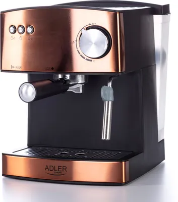 Zdjęcie produktu dla Adler AD 4404cr, Ekspres do espresso, 1,6 l, Kawa mielona, 850 W, Wielobarwny