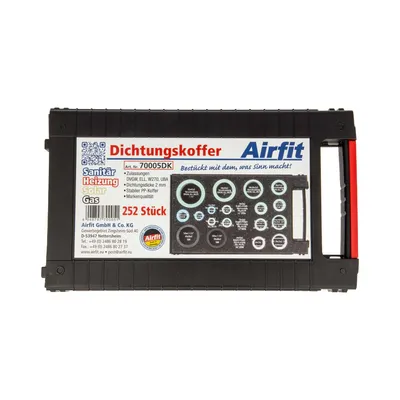 Produktbild von Airfit Dichtungskoffer Heizung-Sanitär-Solar 252-teilig, 70005DK