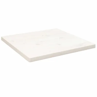 Produktbild von The Living Store Tischplatte Weiß 40x40x2,5 cm Massivholz Kiefer Quadratisch