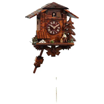 Obrázok produktu pre Engstler - 435 - Kukučkové hodiny - 1-dňový reťazový strojček - Orech