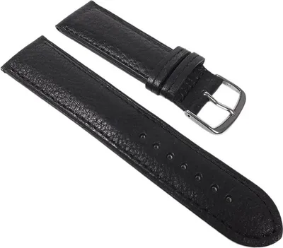 Produktbild von Uhrenarmband Nappaleder schwarz Bio Kalbsleder 22348S, Stegbreite:20mm