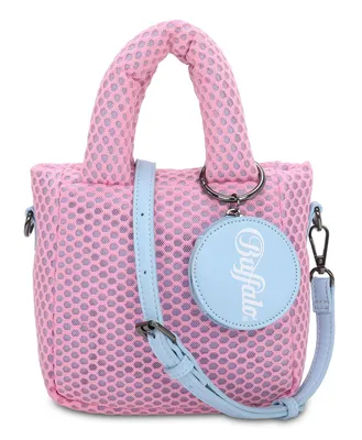 Image de BUFFALO sac à main sac à épaule bandoulière Meshy Boxy15 Crossbody Bag Rose