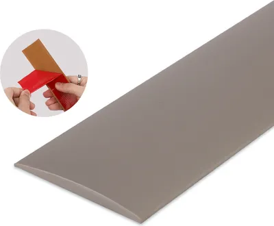 Obrázek produktu pro OKWISH Samolepicí přechodová lišta 5 cm × 3 m, krycí a vyrovnávací profil pro podlahy – šedý