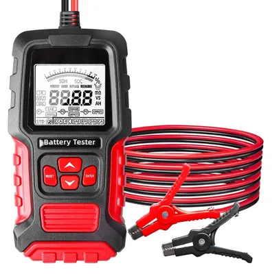 12V/24V Batterietester, 100-2000 CCA, 3-200Ah, digital