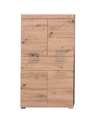 Zdjęcie produktu dla AmandaMando szafka łazienkowa 4 drzwi, 1 szuflada dekor dąb.