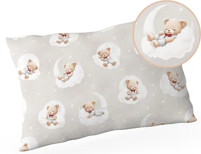 Produktbild von Kinder Kopfkissen 40x60 cm – Kleinkind Kissen – Antiallergisch – 100% Baumwolle
