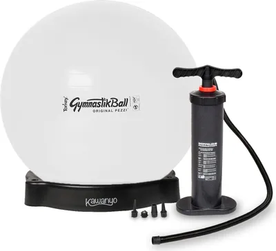 Produktbild von Original Pezziball STANDARD m. Standpumpe und Ballschale - weiß