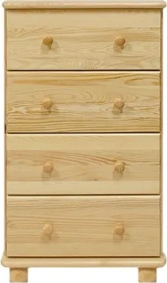 Produktbild von Kleiderschrank Massivholz natur 007 - Abmessung 190 x 80 x 60 cm (H x B x T)