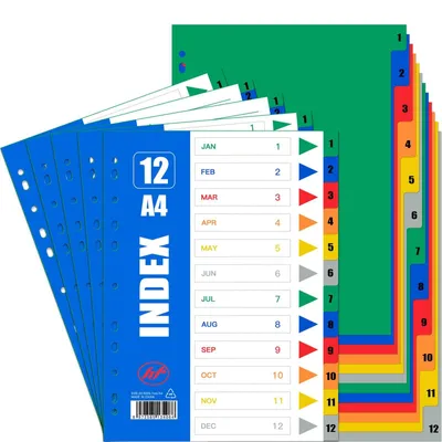 Immagine prodotto di Set di 5 etichette adesive in plastica formato A4 con alfabeto, per l'organizzazione