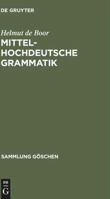 Produktbild von Mittelhochdeutsche Grammatik