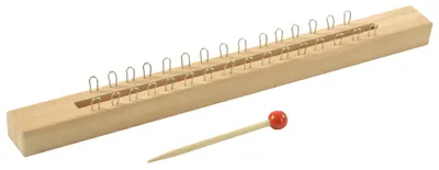 Produktbild von EDUPLAY 210209 Strickstab, Massivholz 35 x 3 x 3,3 cm, natur