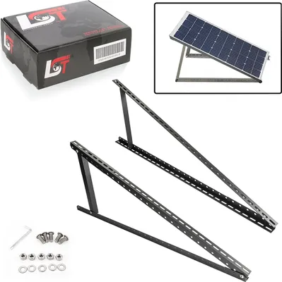Produktbild von 2x Aufständerung Solar Modulträger Halterung Solarständer 118 cm Schwarz