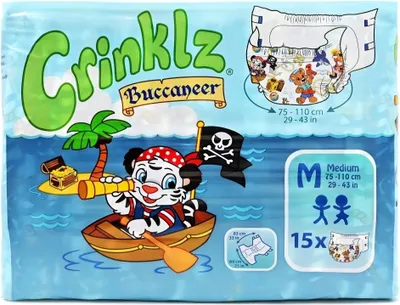 Produktbild von CRINKLZ Buccaneer Windeln M 15St PZN 18046497