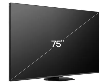 Produktbild von Hisense 75 '' U8Q | ULED MiniLED Smart TV 4K 165 Hz, 190,5 cm (75"), 3840 x 2160 Pixel, ULED, Smart-TV, WLAN, Schwarz, Grau