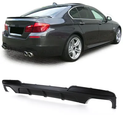 Für BMW F10 F11 10-17 550i M550d mit M-Paket Heckdiffusor Diffusor SCHWARZ MATT in der Farbe SCHWARZ von Carparts-Online GmbH