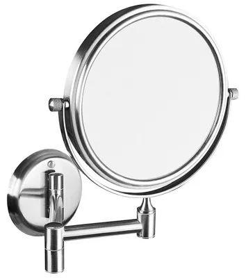Obrázok produktu pre Kozmetické zrkadlo na zavesenie, diam. 140 mm, obojstranné, chróm