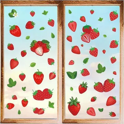Immagine prodotto di Adesivi decorativi impermeabili in PVC a forma di frutta, autoadesivi, rossi