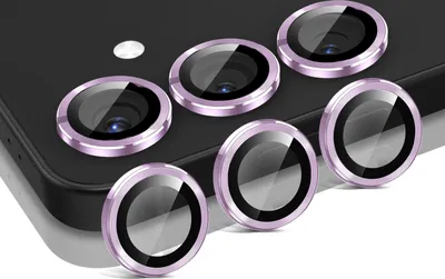 Produktbild von Kamera Linsenschutz Glas Set für Samsung Galaxy S25 Schutzglas Camera Linse Panzerfolie 9H Helles Violett