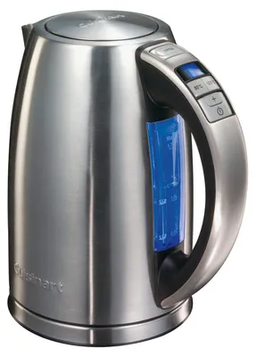 Image de Cuisinart CPK17E Bouilloire sans fil, corps en acier inoxydable, volume de remplissage 1,7, 2300 watts, 360 ? Socle, signal sonore, protection contre la marche à sec, filtre anticalcaire, fonction maintien au chaud, arrêt automatique