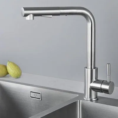 Produktbild von Famanu Küchenarmatur - modernes Design - drehbar 360° - Edelstahl
