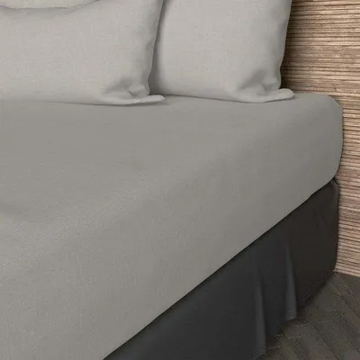 Produktbild von Unyqoos® Spannbettlaken 100% Baumwolle Ecru – atmungsaktiv & weich, 160 x 200 cm, 30 cm Steghöhe, maschinenwaschbar bis 60 °C