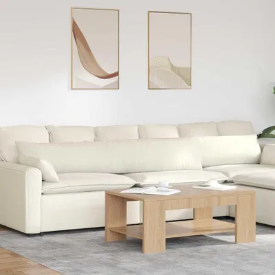 Immagine prodotto di vidaXL Cuscino per divano 2 pezzi crema 200 x 40 cm in tessuto a coste