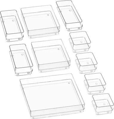 Productafbeelding van Famanu Ladeorganisator - Transparant, 10 stuks