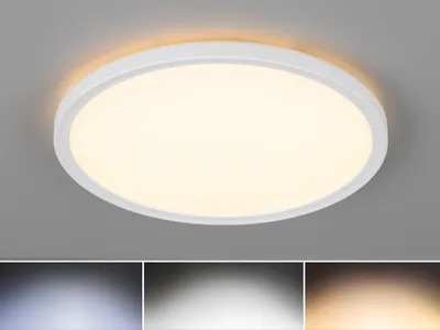 Produktbild von Kleine LED Deckenleuchte Tageslichtlampe mit Fernbedienung dimmbar Weiß, Ø 29cm