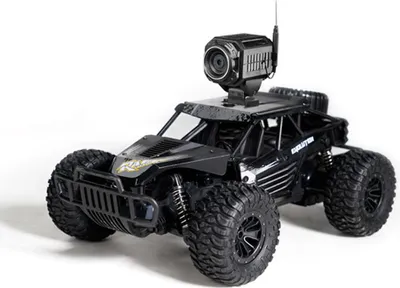 Produktbild von Fernbedienung Auto Highspeed Telefon Echtzeit-Bildübertragung Offroad-Fahrzeug Spielzeug Black Wifi Kamera 480p