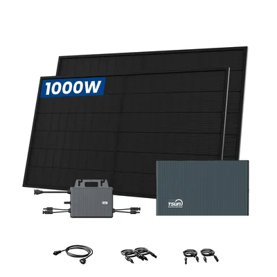 Produktbild von TSUN SolarCan DCU2000Lite Balkonkraftwerk Speicher, 314-Ah-Industriezellen, 800W Mikrowechselrichter mit 2 x 500W Bifaziale Solarmodule 0% MwSt