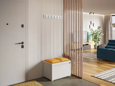 Obrázek produktu pro Předsíňová stěna CLENZE 2 - bílá / žlutá