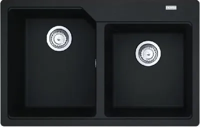 Produktbild von Franke Urban - Fragranit Küchenspüle UBG 620-78, 780x500 mm, onyx 114.0700.118