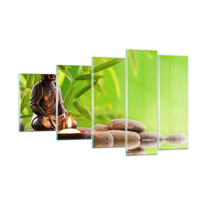 Produktbild von Bilder auf glas - Buddhismus Feng Shui Spa Bambus - 100x60cm - Glasbilder - Wandbilder - Kunstdruck - zum Aufhängen bereit - Wanddekoration aus Glas - Glas Bilder - Wandbild auf Glas - GEG100x60-2392