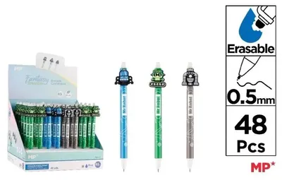 Image de Stylos effaçables Robots, lot de 48 pièces