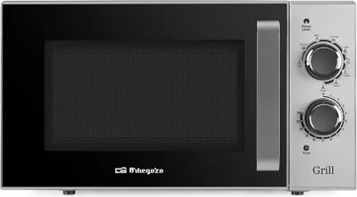 Zdjęcie produktu dla Orbegozo MIG 2530, Blat, Mikrofalówka grill, 25 l, 900 W, Obrotowy, Czarny, Stal nierdzewna