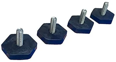 Verstellfüße für Waschmaschinen, 4 Stück, M8x37,5 mm, weiß