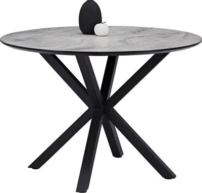 Produktbild von Homestyle4u Essgruppe mit 4 Stühlen 5 tlg Esstischset Sitzgruppe Esstisch rund Samt 3086 Esszimmergruppe