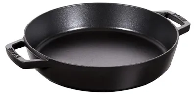 Image de Poêle de cuisson STAUB, poêle à braiser avec 2 poignées, 26 cm, bords hauts, fonte