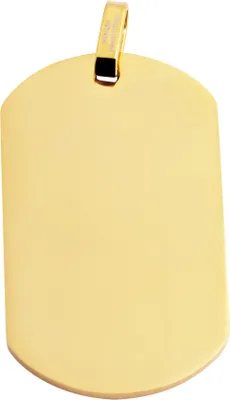 Produktbild von Akzent Edelstahlanhänger in goldfarbig, Breite: 29 mm / Höhe: 49 mm